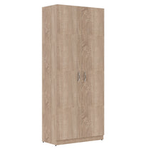 WARDROBE MADE IN E1 LAMINATE CHIPBOARD WITH WOODEN SWING DOORS