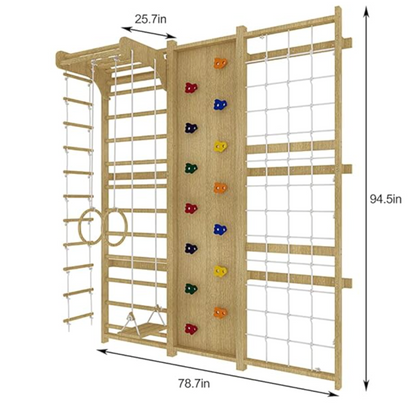 9-in-1 Swedish Ladder Wall Gym: Fitness and Fun