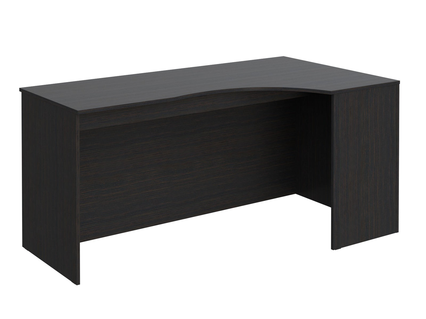 L SHAPE DESK MADE IN E1 LAMINATE CHIPBOARD WITH MODESTY PANEL AND LEGS