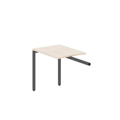 RECTANGULAR SHAPE DESK EXTENSION MADE IN 25MM MFC TOP, E1 LAMINATE CHIPBOARD WITH WOODEN MODESTY PANEL 40X40MM METAL U SHAPE FRAMES