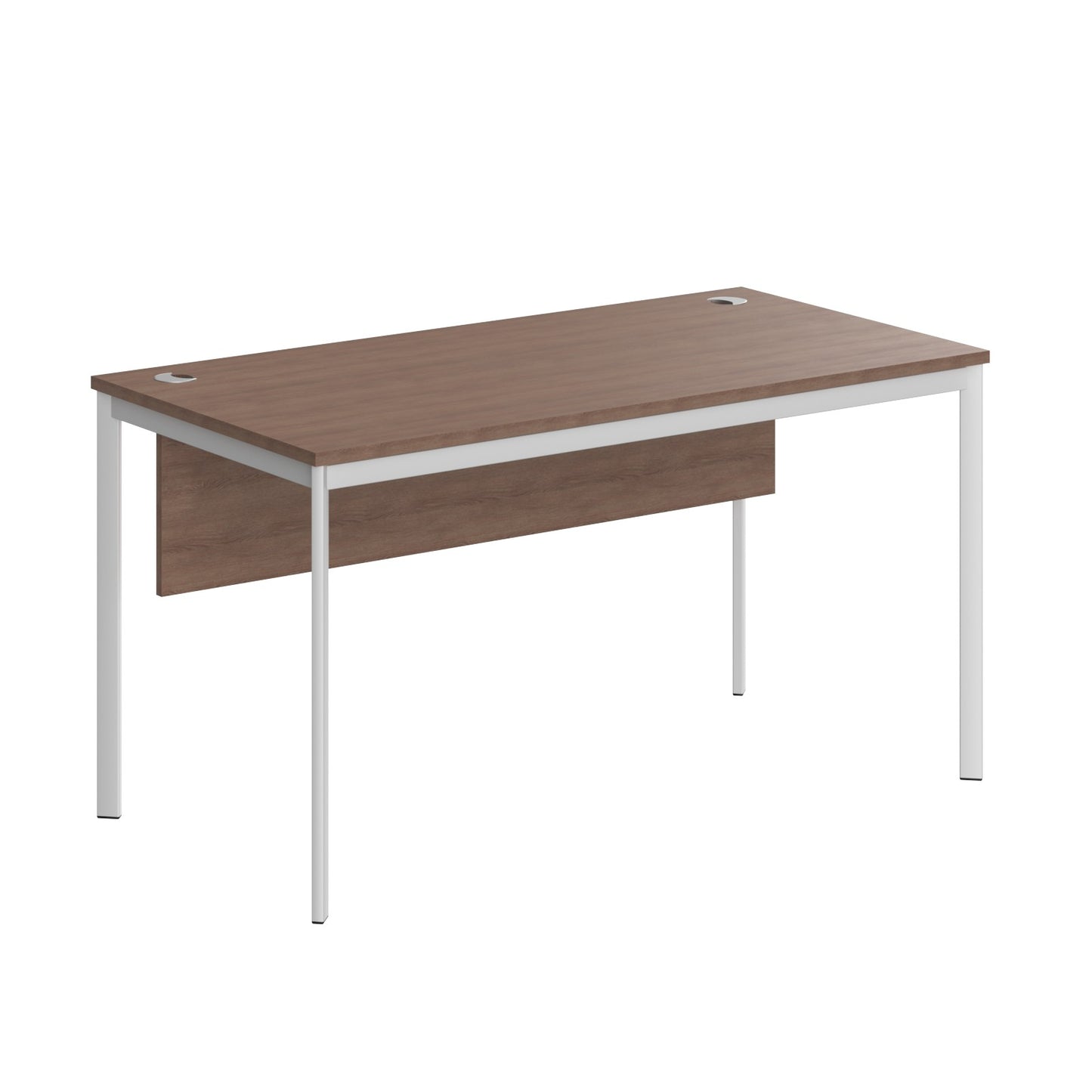 RECTANGULAR SHAPE DESK MADE IN 25MM MFC TOP, MODESTY PANEL, E1 LAMINATE CHIPBOARD 40X20MM METAL FRAMES