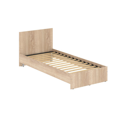 SINGLE-SIZED BED, MADE IN E1 LAMINATE CHIPBOARD