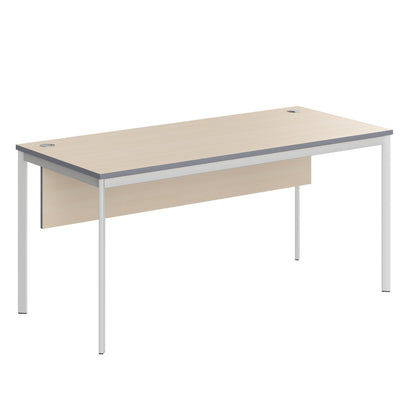 RECTANGULAR SHAPE DESK MADE IN 25MM MFC TOP, MODESTY PANEL, E1 LAMINATE CHIPBOARD 40X20MM METAL FRAMES