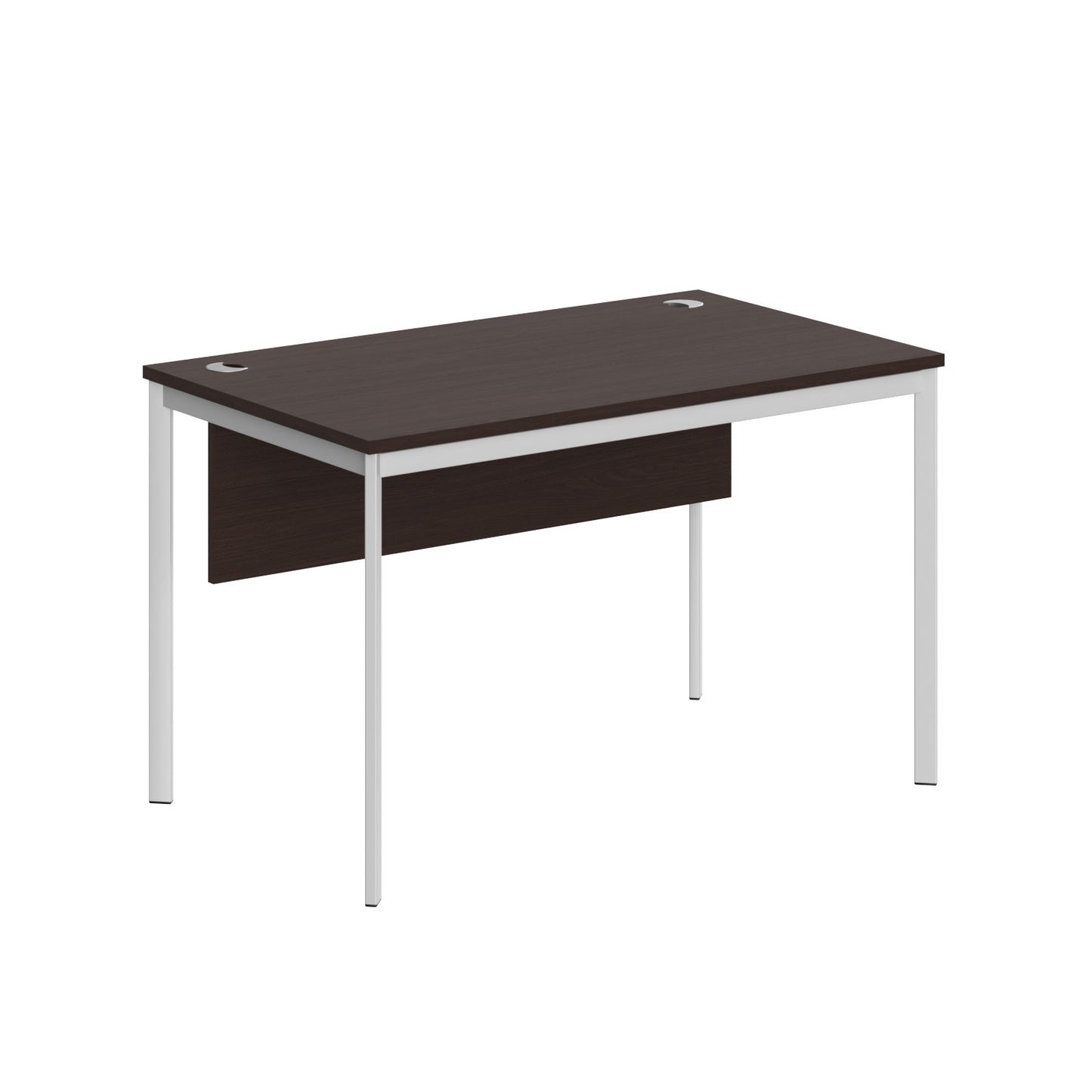 RECTANGULAR SHAPE DESK MADE IN 25MM MFC TOP, MODESTY PANEL, E1 LAMINATE CHIPBOARD 40X20MM METAL FRAMES