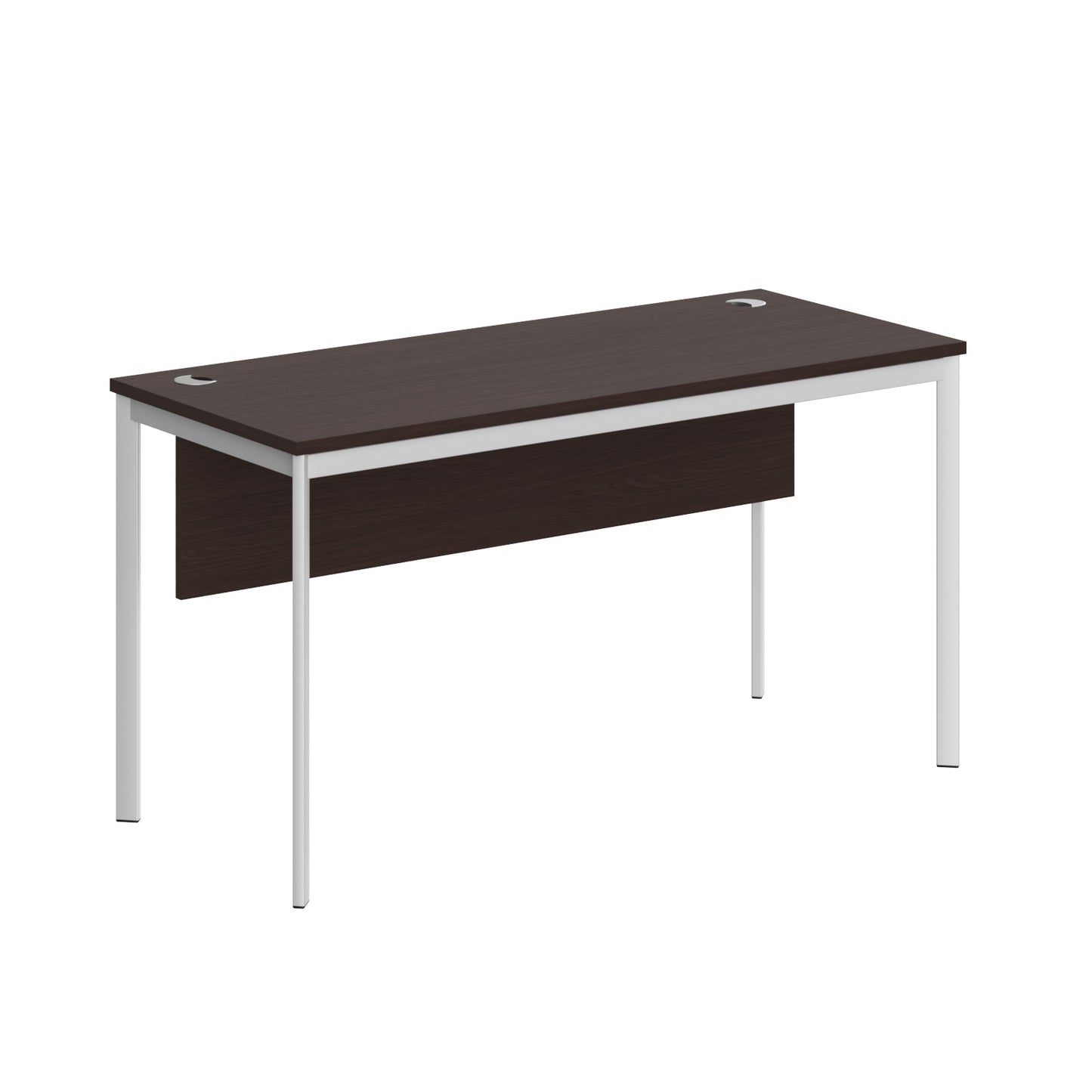 RECTANGULAR SHAPE DESK MADE IN 25MM MFC TOP, MODESTY PANEL, E1 LAMINATE CHIPBOARD 40X20MM METAL FRAMES