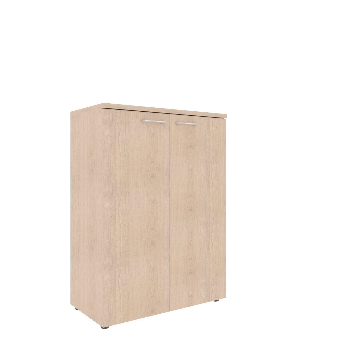 MEDIUM HEIGHT CABINET, MADE IN E1 LAMINATE CHIPBOARD, WITH WOODEN SWING DOOR