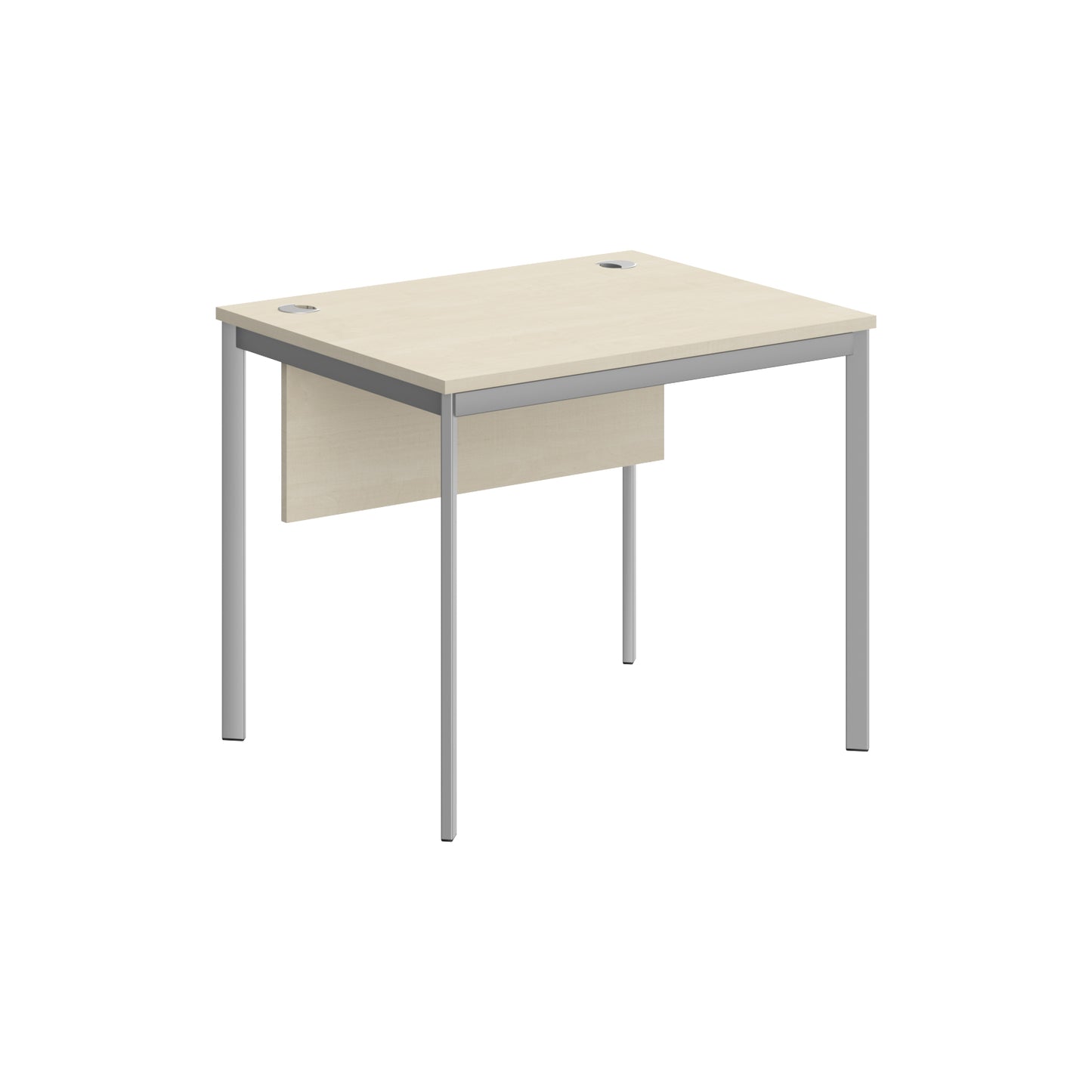 RECTANGULAR SHAPE DESK MADE IN 25MM MFC TOP, MODESTY PANEL, E1 LAMINATE CHIPBOARD 40X20MM METAL FRAMES