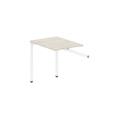 RECTANGULAR SHAPE DESK EXTENSION MADE IN 25MM MFC TOP, E1 LAMINATE CHIPBOARD WITH WOODEN MODESTY PANEL 40X40MM METAL U SHAPE FRAMES
