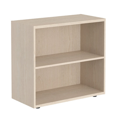 LOW HEIGHT CABINET, MADE IN E1 LAMINATE CHIPBOARD, WITH OPEN SHELVES