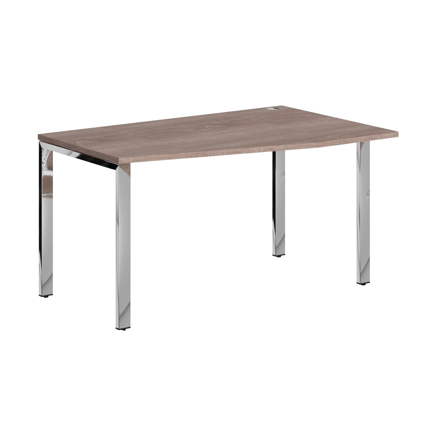 L SHAPE DESK DESK MADE IN 25MM MFC TOP, E1 LAMINATE CHIPBOARD 40X20MM METAL GLOSSY FRAMES