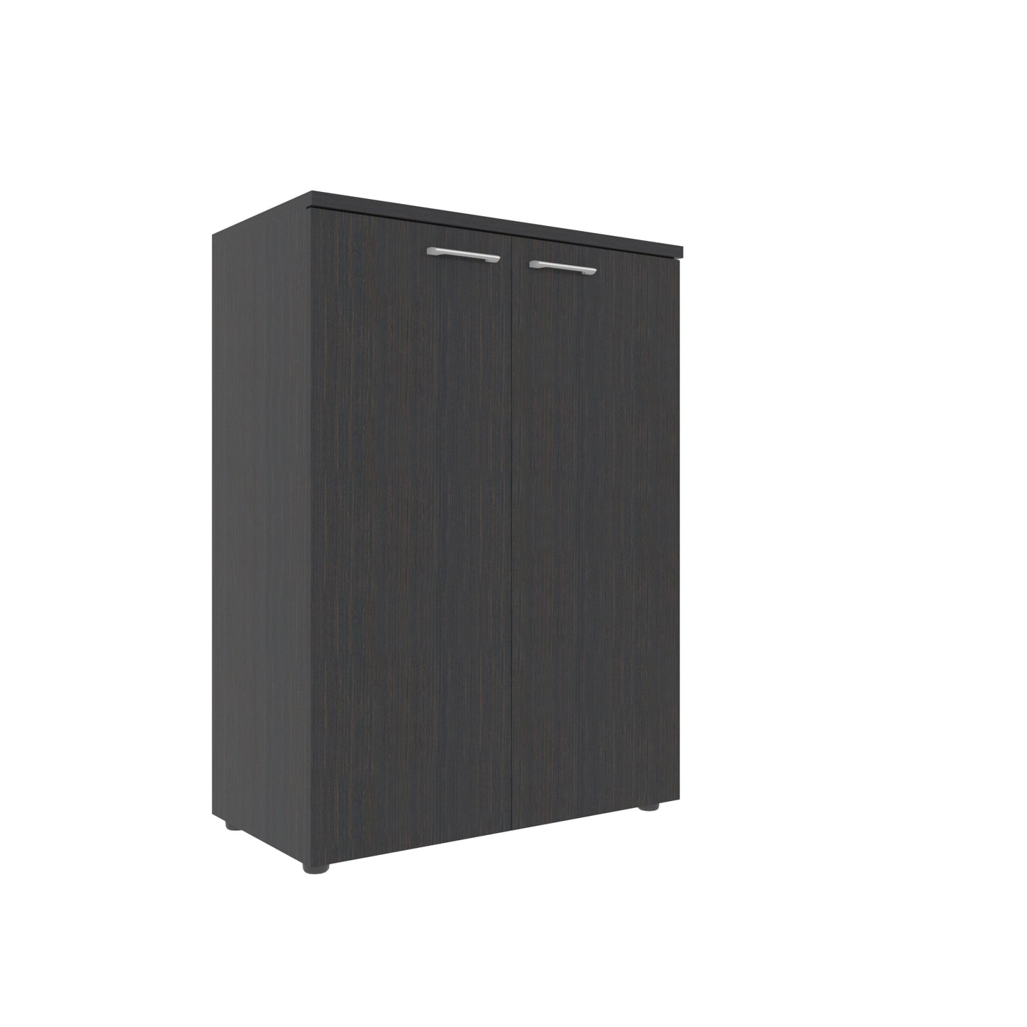 MEDIUM HEIGHT CABINET, MADE IN E1 LAMINATE CHIPBOARD, WITH WOODEN SWING DOOR