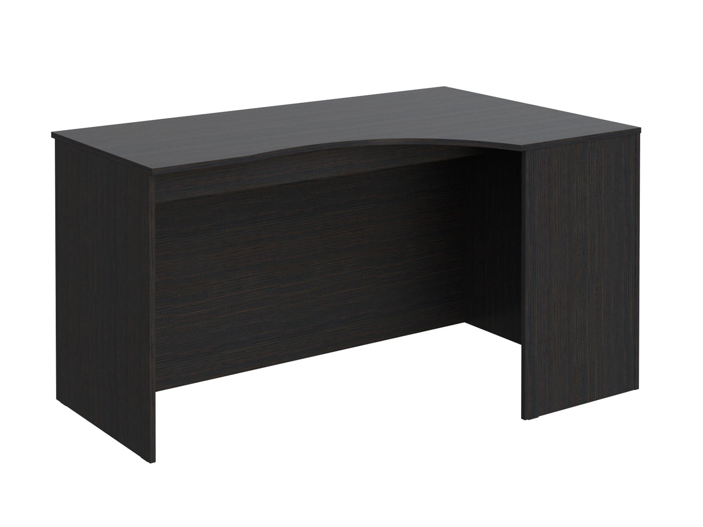 L SHAPE DESK MADE IN E1 LAMINATE CHIPBOARD WITH MODESTY PANEL AND LEGS