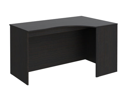 L SHAPE DESK MADE IN E1 LAMINATE CHIPBOARD WITH MODESTY PANEL AND LEGS