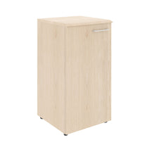 LOW HEIGHT CABINET, MADE IN E1 LAMINATE CHIPBOARD, WITH WOODEN SWING DOOR