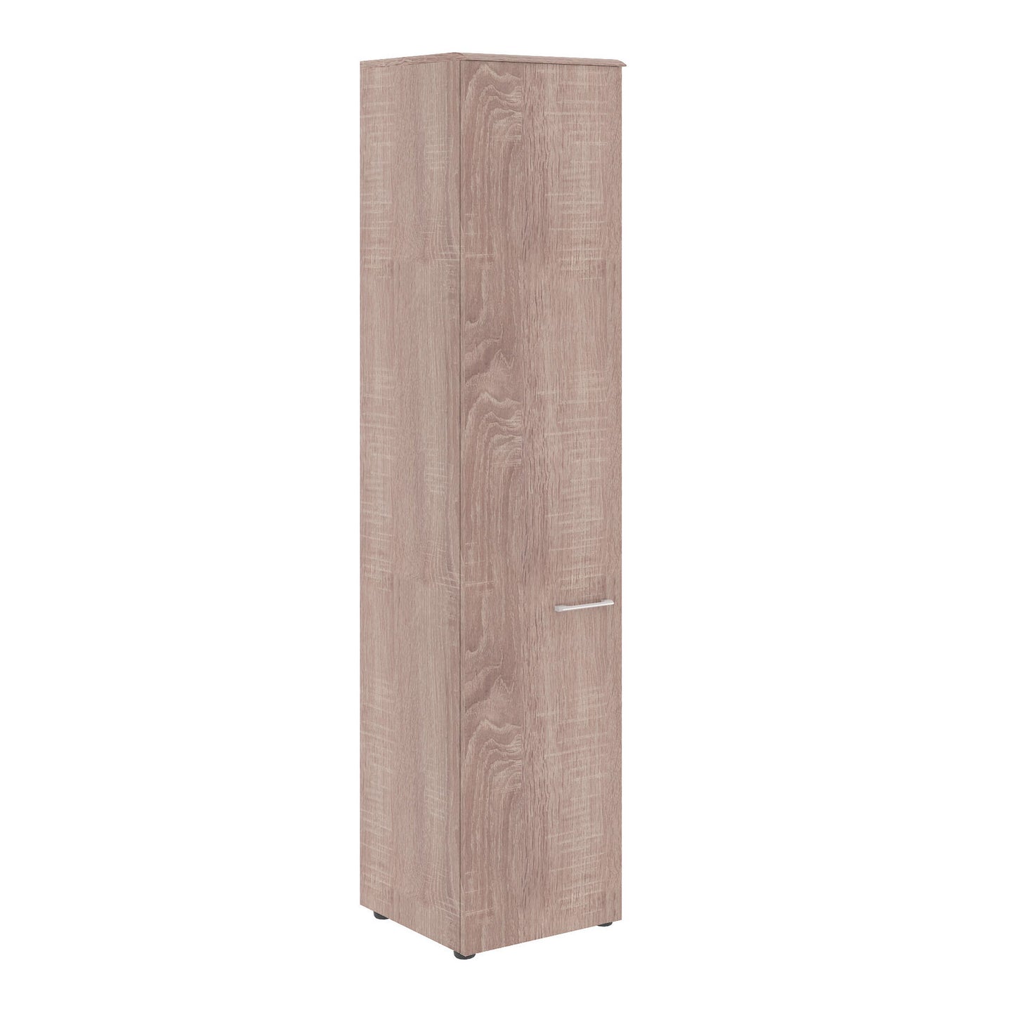 FULL HEIGHT CABINET, MADE IN E1 LAMINATE CHIPBOARD, WITH WOODEN SWING DOOR