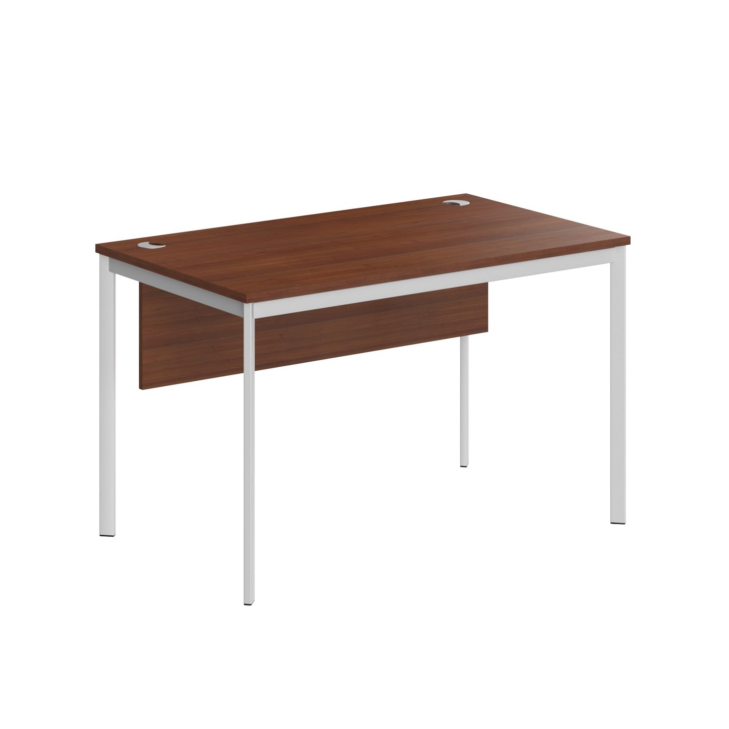 RECTANGULAR SHAPE DESK MADE IN 25MM MFC TOP, MODESTY PANEL, E1 LAMINATE CHIPBOARD 40X20MM METAL FRAMES