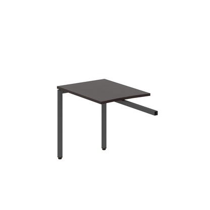 RECTANGULAR SHAPE DESK EXTENSION MADE IN 25MM MFC TOP, E1 LAMINATE CHIPBOARD WITH WOODEN MODESTY PANEL 40X40MM METAL U SHAPE FRAMES