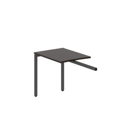 RECTANGULAR SHAPE DESK EXTENSION MADE IN 25MM MFC TOP, E1 LAMINATE CHIPBOARD WITH WOODEN MODESTY PANEL 40X40MM METAL U SHAPE FRAMES