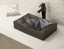 TBWA526-CBK-M - Matte Black Deck Mounted Designer Basin