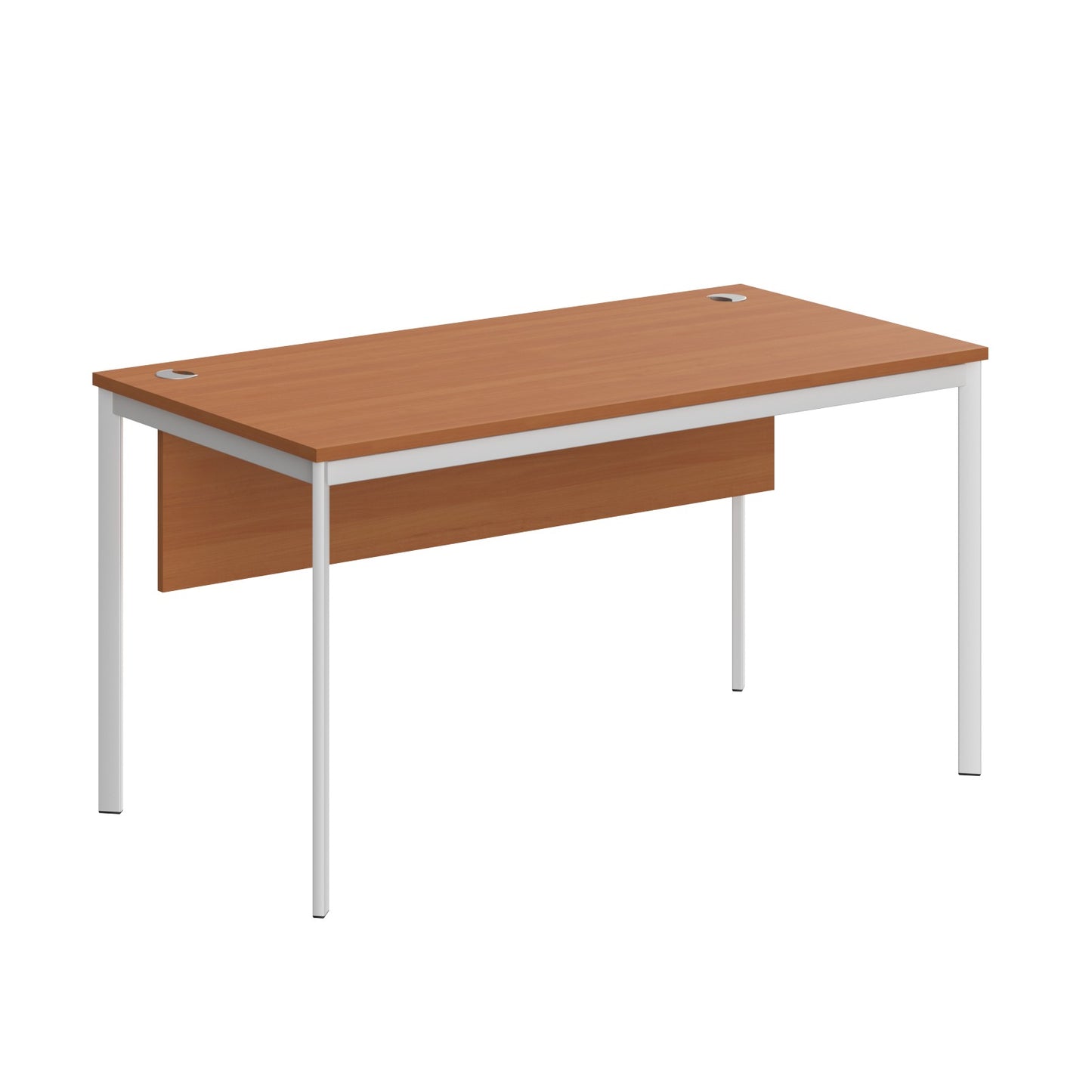 RECTANGULAR SHAPE DESK MADE IN 25MM MFC TOP, MODESTY PANEL, E1 LAMINATE CHIPBOARD 40X20MM METAL FRAMES