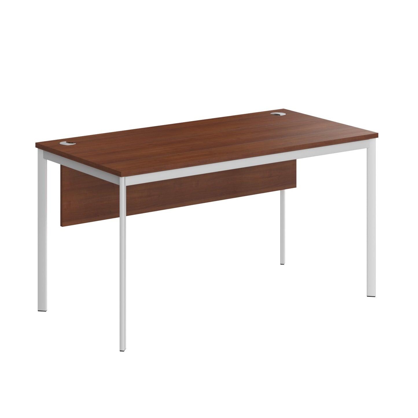 RECTANGULAR SHAPE DESK MADE IN 25MM MFC TOP, MODESTY PANEL, E1 LAMINATE CHIPBOARD 40X20MM METAL FRAMES