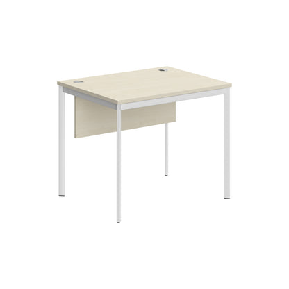 RECTANGULAR SHAPE DESK MADE IN 25MM MFC TOP, MODESTY PANEL, E1 LAMINATE CHIPBOARD 40X20MM METAL FRAMES