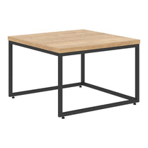 WOODEN RECTANGULAR SHAPE DESK WITH METAL LEGS, MADE IN E1 LAMINATE CHIPBOARD