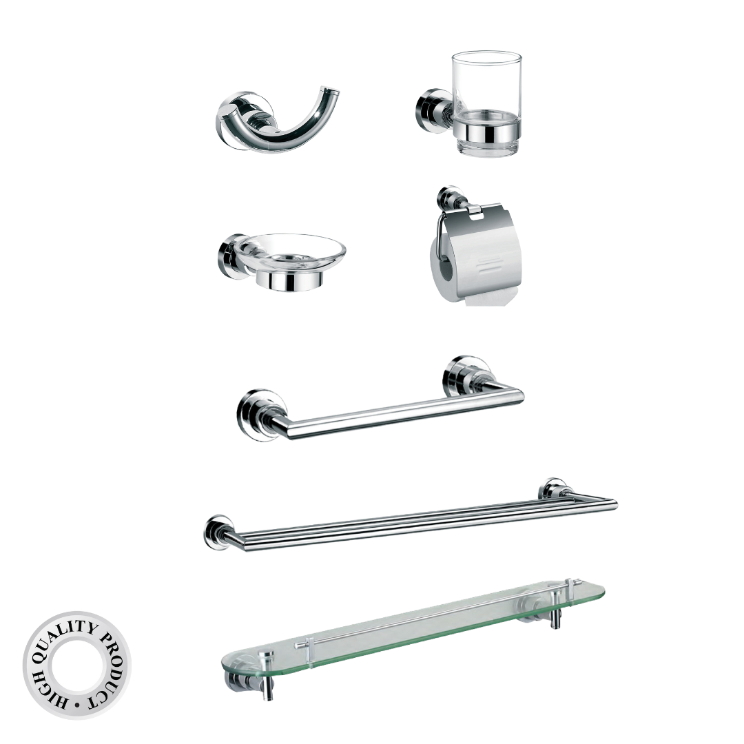 Rondana Series 7pcs Set - Bathroom Accessories
