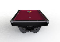 8ft Riley Ray Tournament American Pool Table – Black/Burgundy Table Size: 260 x 149 x 79cm (H) | Room Size: 564 x 452cm by Admiral World Sports - RILEY | Souqify