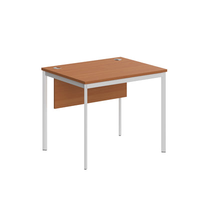 RECTANGULAR SHAPE DESK MADE IN 25MM MFC TOP, MODESTY PANEL, E1 LAMINATE CHIPBOARD 40X20MM METAL FRAMES