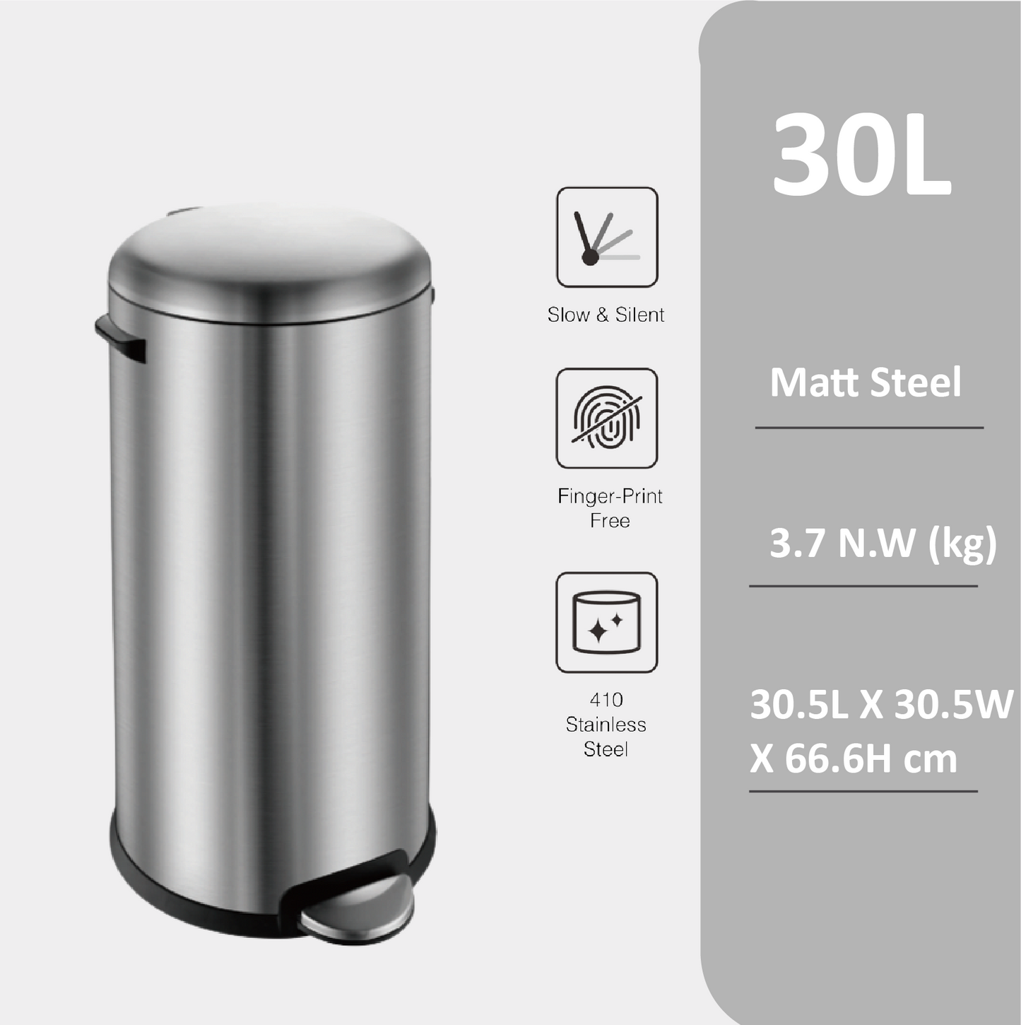 Tuscani JAVA TJ-8852 Pedal Bin
