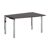 L SHAPE DESK DESK MADE IN 25MM MFC TOP, E1 LAMINATE CHIPBOARD 40X20MM METAL GLOSSY FRAMES