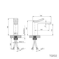 TQ102 - Quatrio Series Basin Mixer