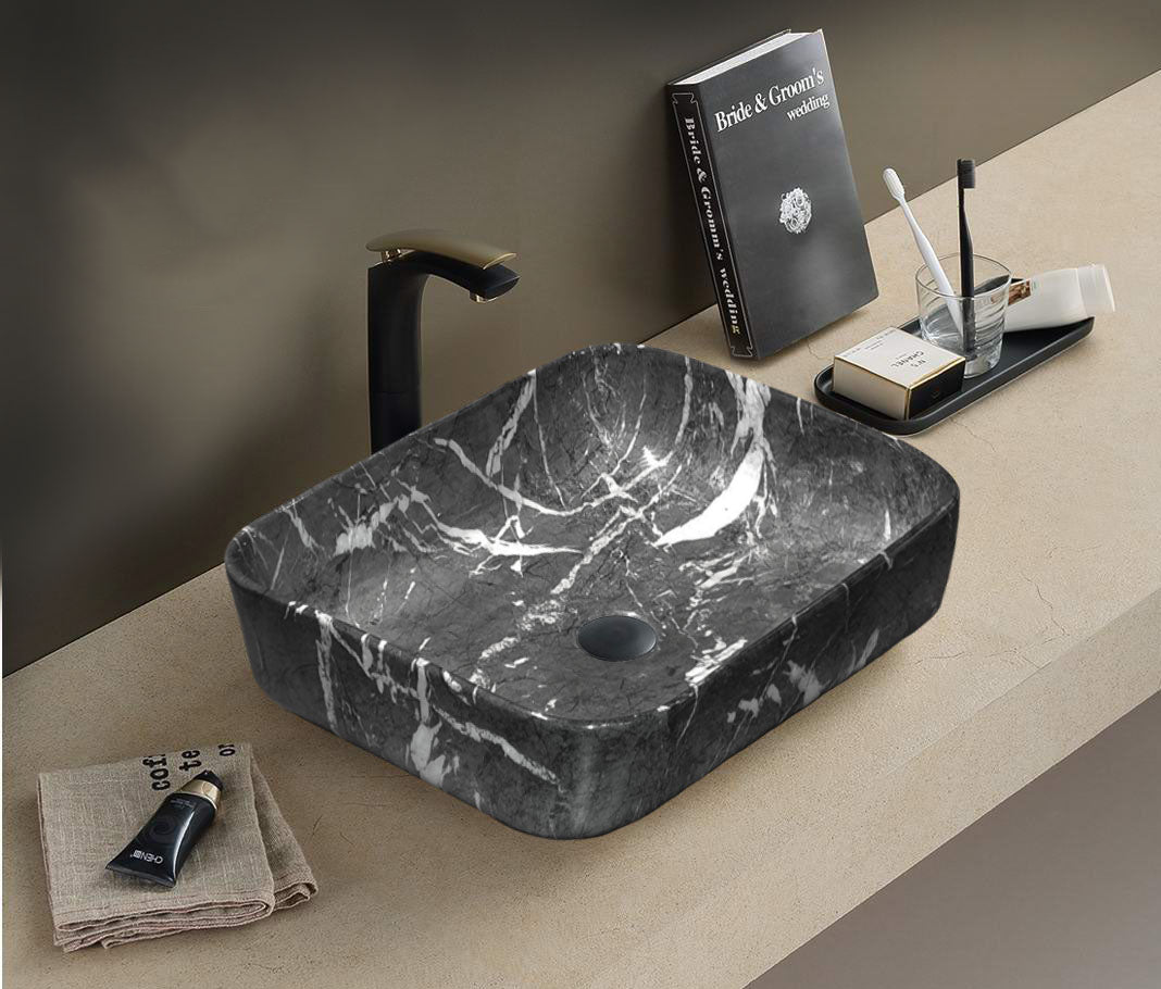 TBPC1020G Marble Design Deck Mounted Basin