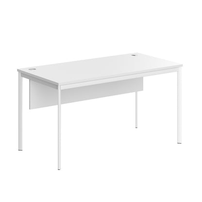 RECTANGULAR SHAPE DESK MADE IN 25MM MFC TOP, MODESTY PANEL, E1 LAMINATE CHIPBOARD 40X20MM METAL FRAMES