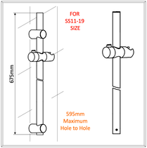 SS11-25 + 1.5m GAT - Shower Bar & Hose