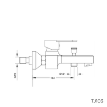 TJ103 - Jivani Series - Bath & Shower Mixer