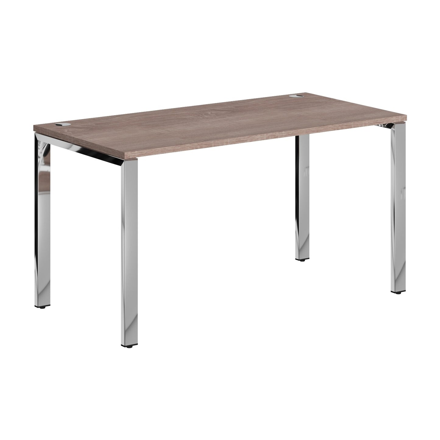 RECTANGULAR DESK DESK MADE IN 25MM MFC TOP, E1 LAMINATE CHIPBOARD 40X20MM METAL GLOSSY FRAMES