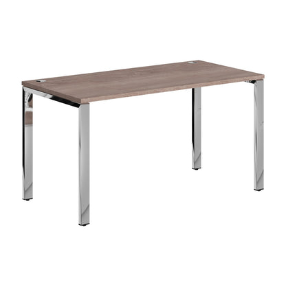 RECTANGULAR DESK DESK MADE IN 25MM MFC TOP, E1 LAMINATE CHIPBOARD 40X20MM METAL GLOSSY FRAMES