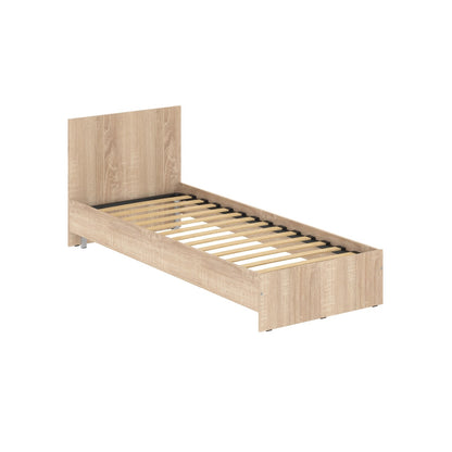 SINGLE-SIZED BED, MADE IN E1 LAMINATE CHIPBOARD