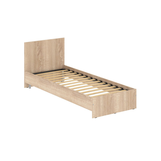 SINGLE-SIZED BED, MADE IN E1 LAMINATE CHIPBOARD