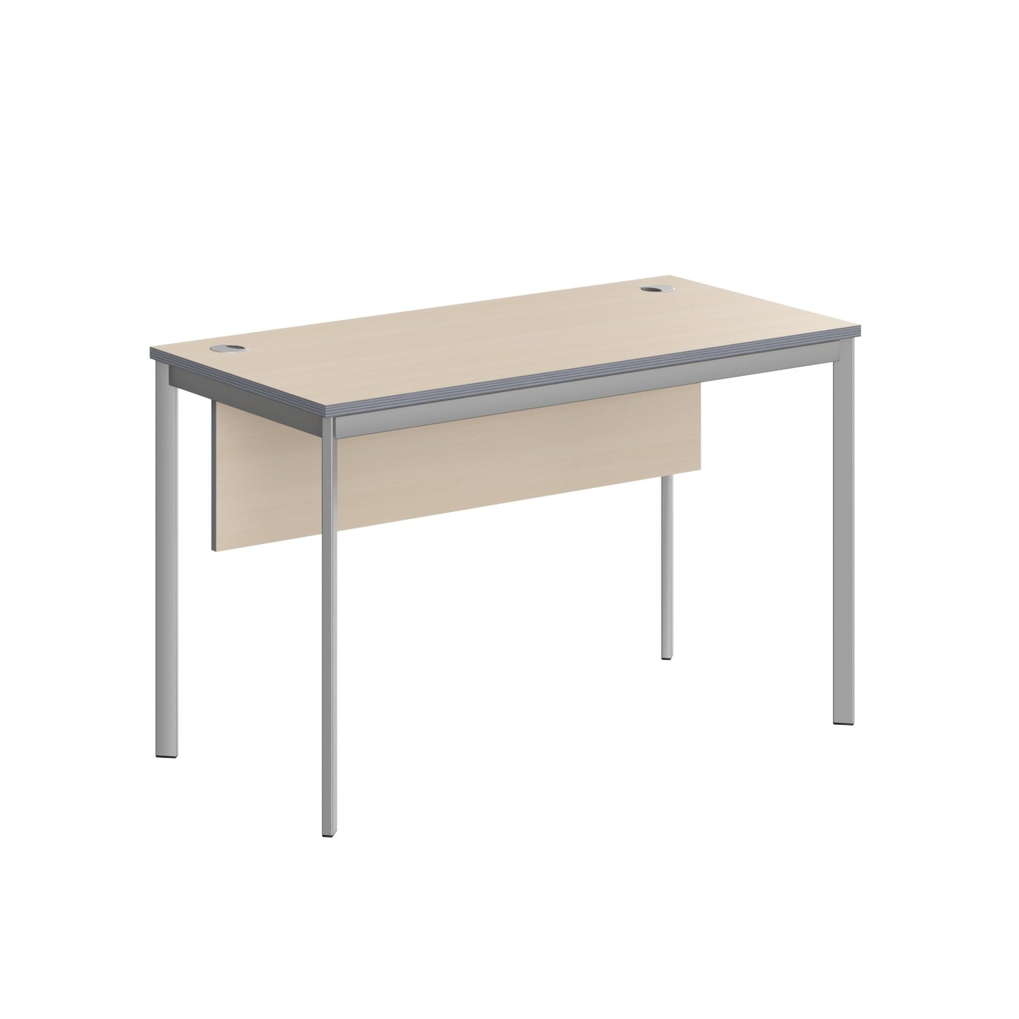 RECTANGULAR SHAPE DESK MADE IN 25MM MFC TOP, MODESTY PANEL, E1 LAMINATE CHIPBOARD 40X20MM METAL FRAMES