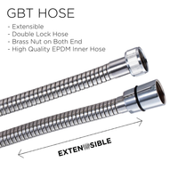 1.0m | 1.2m | 1.5m GBT - Shower & Bidet / HandSpray Hose