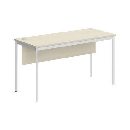 RECTANGULAR SHAPE DESK MADE IN 25MM MFC TOP, MODESTY PANEL, E1 LAMINATE CHIPBOARD 40X20MM METAL FRAMES