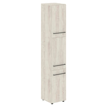 FULL HEIGHT CABINET, MADE IN E1 LAMINATE CHIPBOARD, WITH WOODEN SWING DOORS