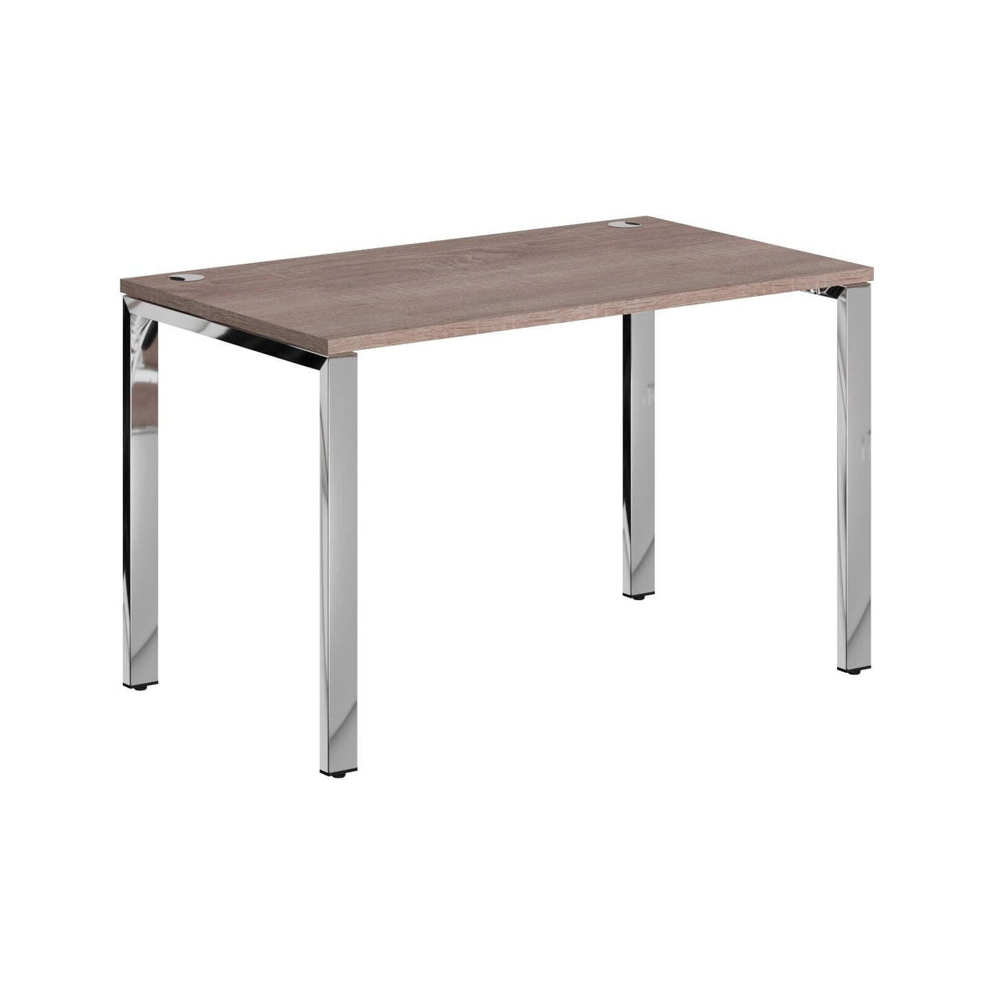 RECTANGULAR DESK DESK MADE IN 25MM MFC TOP, E1 LAMINATE CHIPBOARD 40X20MM METAL GLOSSY FRAMES