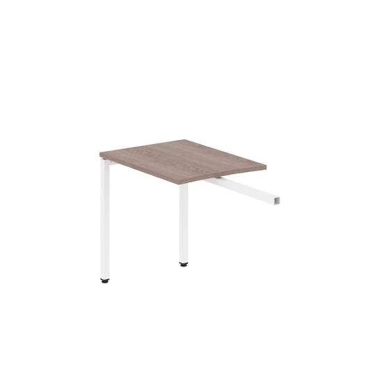 RECTANGULAR SHAPE DESK EXTENSION MADE IN 25MM MFC TOP, E1 LAMINATE CHIPBOARD WITH WOODEN MODESTY PANEL 40X40MM METAL U SHAPE FRAMES