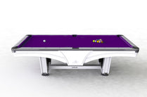 9ft Riley Ray Tournament American Pool Table – White/Purple Table Size: 291 x 164 x 79cm (H) | Room Size: 594 x 470cm by Admiral World Sports - RILEY | Souqify