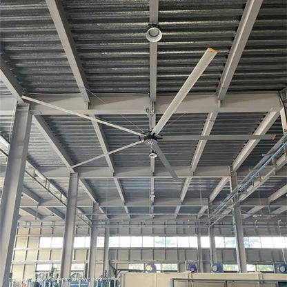 Move-Point Hot Pmsm 24Ft (7.3M) 1.3Kw Warehouse Ceiling High Volume Low Speed Fan Large Fans For Sale