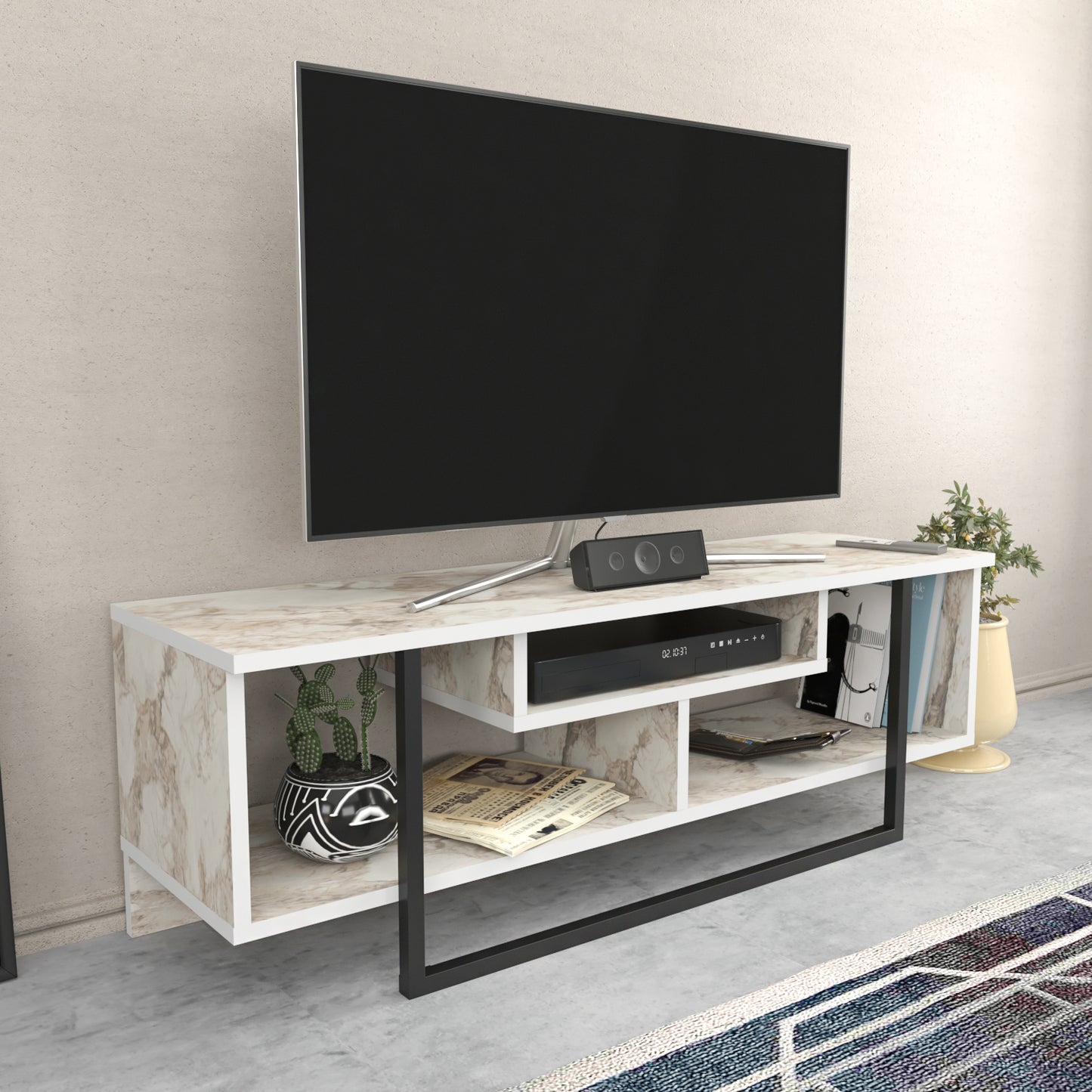 Asal 47'' TV Unit - Ephesus & Black